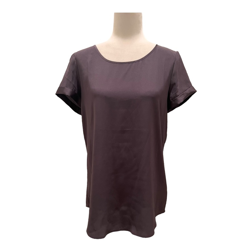 Express Clothing Women’s short sleeve silk top Medium